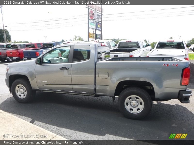 Satin Steel Metallic / Jet Black/Dark Ash 2018 Chevrolet Colorado WT Extended Cab 4x4