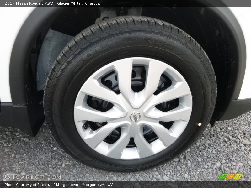 Glacier White / Charcoal 2017 Nissan Rogue S AWD