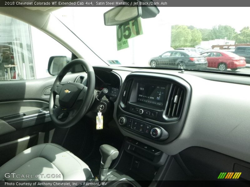 Satin Steel Metallic / Jet Black/Dark Ash 2018 Chevrolet Colorado WT Extended Cab 4x4