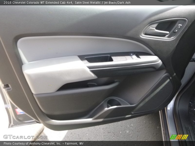 Satin Steel Metallic / Jet Black/Dark Ash 2018 Chevrolet Colorado WT Extended Cab 4x4