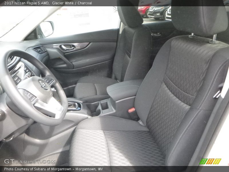 Glacier White / Charcoal 2017 Nissan Rogue S AWD