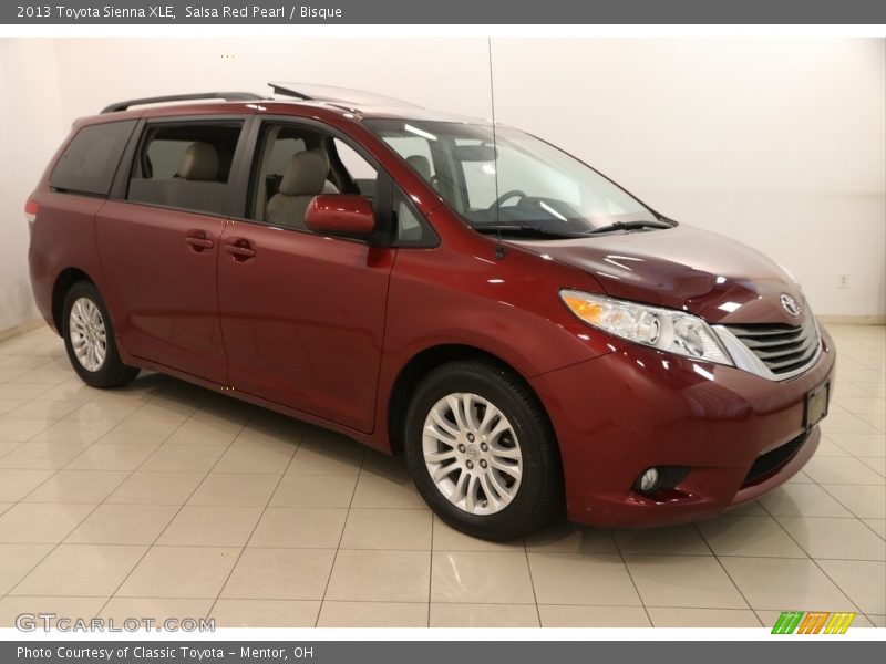 Salsa Red Pearl / Bisque 2013 Toyota Sienna XLE