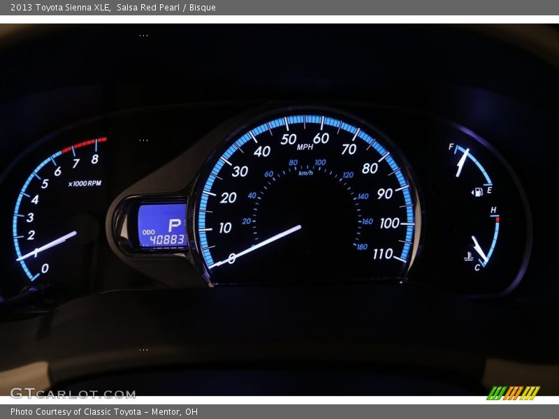 Salsa Red Pearl / Bisque 2013 Toyota Sienna XLE