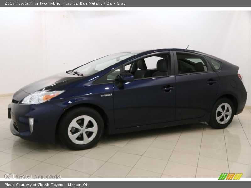 Nautical Blue Metallic / Dark Gray 2015 Toyota Prius Two Hybrid