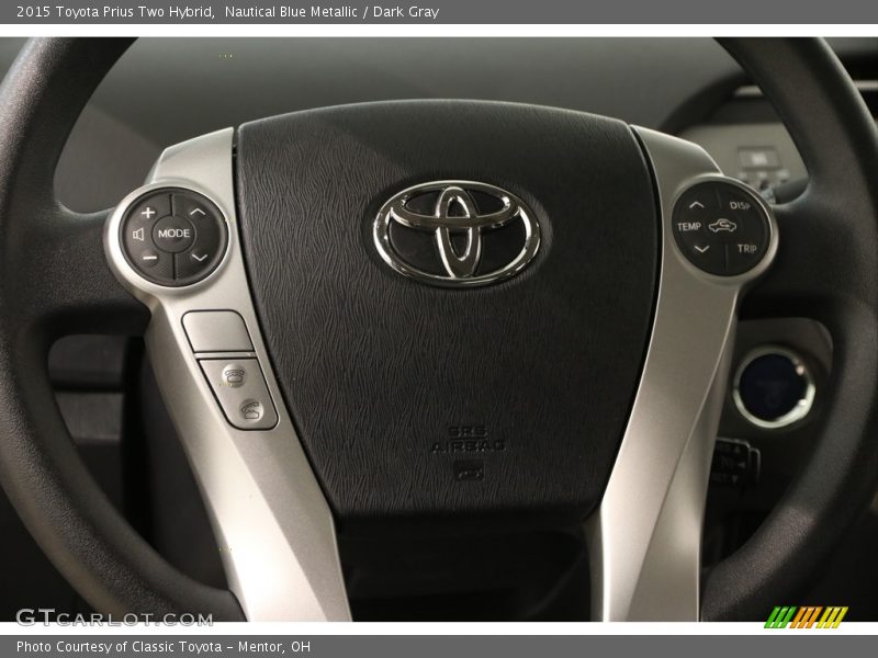 Nautical Blue Metallic / Dark Gray 2015 Toyota Prius Two Hybrid