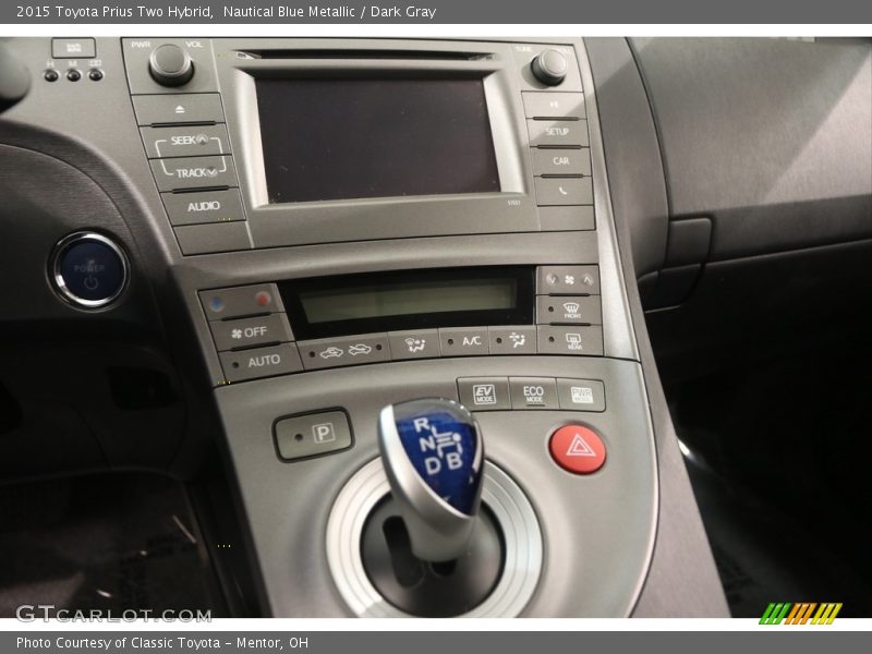 Nautical Blue Metallic / Dark Gray 2015 Toyota Prius Two Hybrid