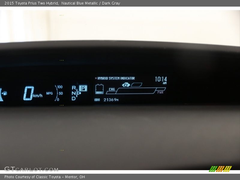 Nautical Blue Metallic / Dark Gray 2015 Toyota Prius Two Hybrid