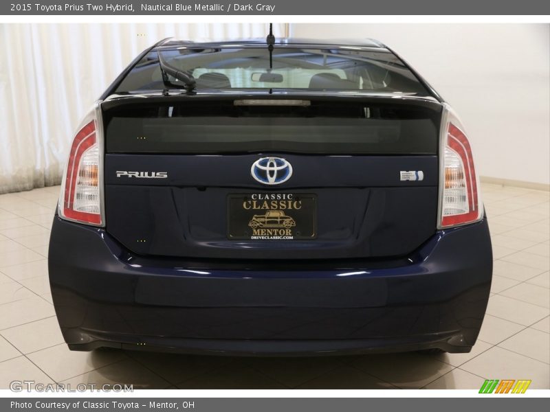 Nautical Blue Metallic / Dark Gray 2015 Toyota Prius Two Hybrid