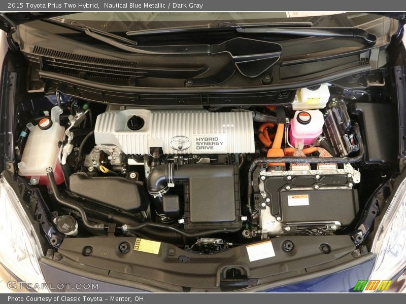 Nautical Blue Metallic / Dark Gray 2015 Toyota Prius Two Hybrid