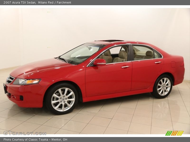 Milano Red / Parchment 2007 Acura TSX Sedan