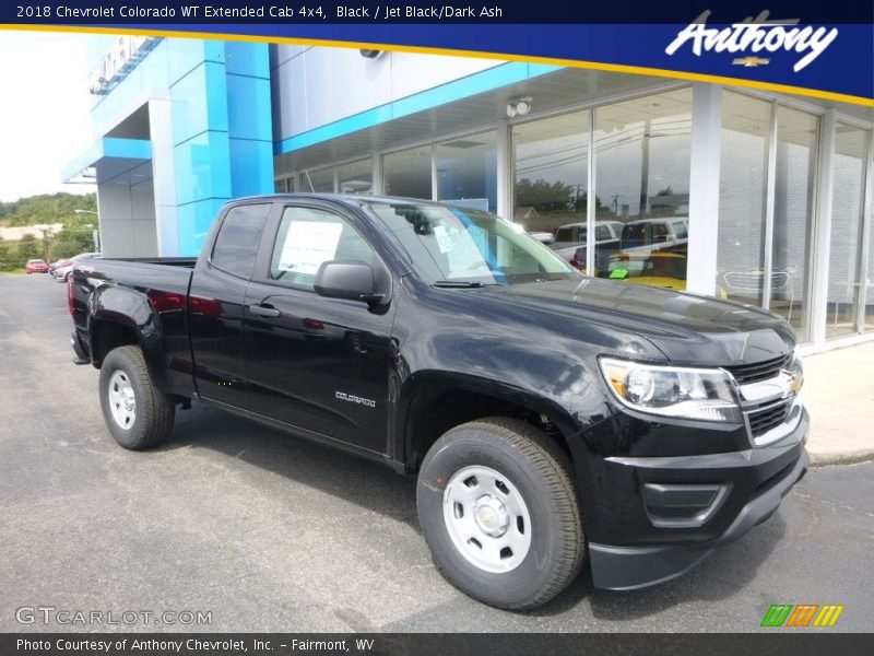 Black / Jet Black/Dark Ash 2018 Chevrolet Colorado WT Extended Cab 4x4