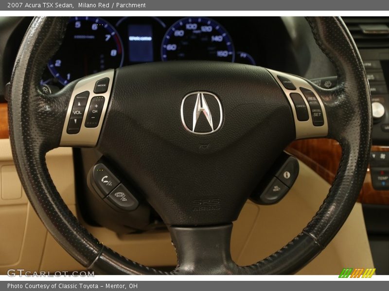 Milano Red / Parchment 2007 Acura TSX Sedan