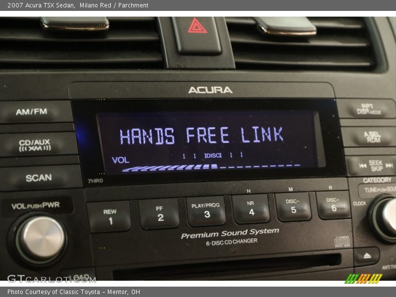 Milano Red / Parchment 2007 Acura TSX Sedan