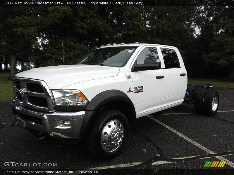 Bright White / Black/Diesel Gray 2017 Ram 4500 Tradesman Crew Cab Chassis