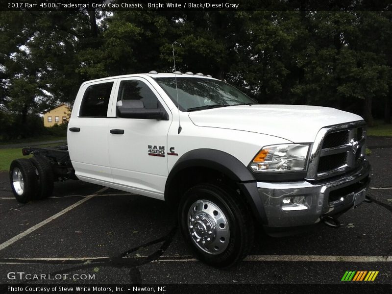 Bright White / Black/Diesel Gray 2017 Ram 4500 Tradesman Crew Cab Chassis