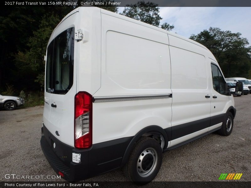 Oxford White / Pewter 2017 Ford Transit Van 150 MR Regular