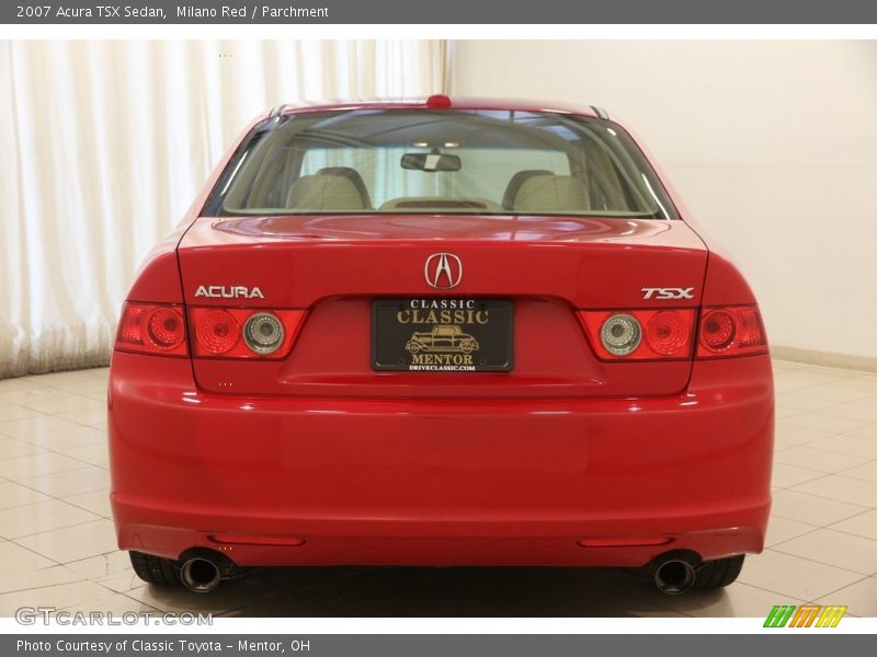 Milano Red / Parchment 2007 Acura TSX Sedan
