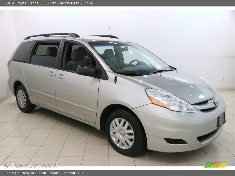 Silver Shadow Pearl / Stone 2009 Toyota Sienna LE