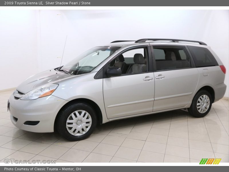 Silver Shadow Pearl / Stone 2009 Toyota Sienna LE