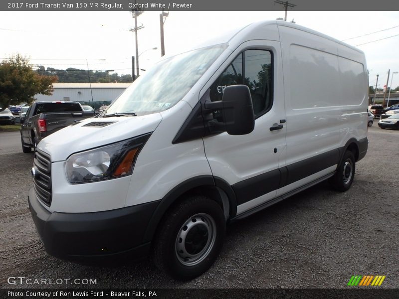 Oxford White / Pewter 2017 Ford Transit Van 150 MR Regular