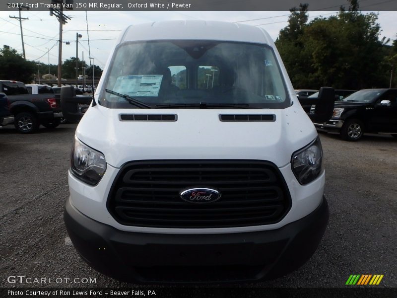 Oxford White / Pewter 2017 Ford Transit Van 150 MR Regular