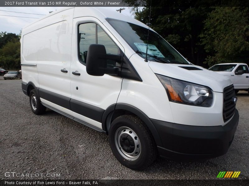 Oxford White / Pewter 2017 Ford Transit Van 150 MR Regular
