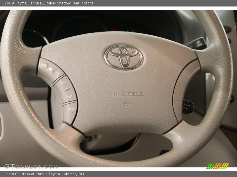 Silver Shadow Pearl / Stone 2009 Toyota Sienna LE