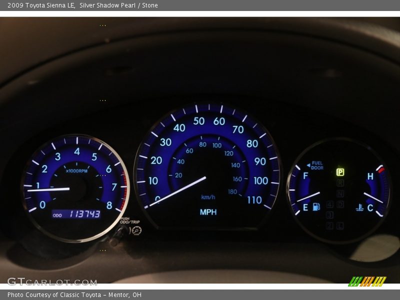 Silver Shadow Pearl / Stone 2009 Toyota Sienna LE
