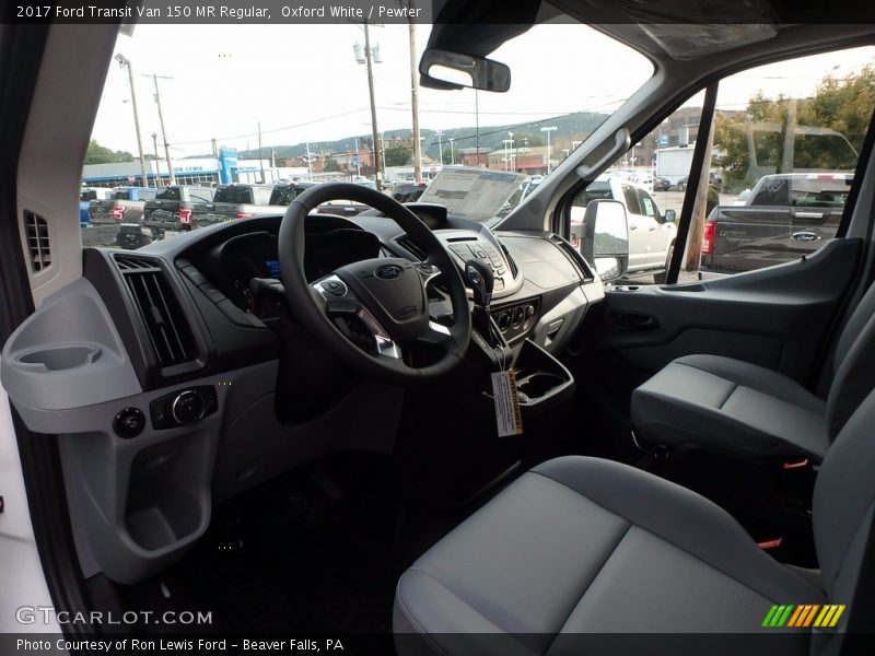Oxford White / Pewter 2017 Ford Transit Van 150 MR Regular