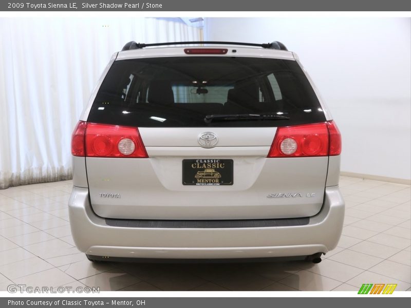 Silver Shadow Pearl / Stone 2009 Toyota Sienna LE