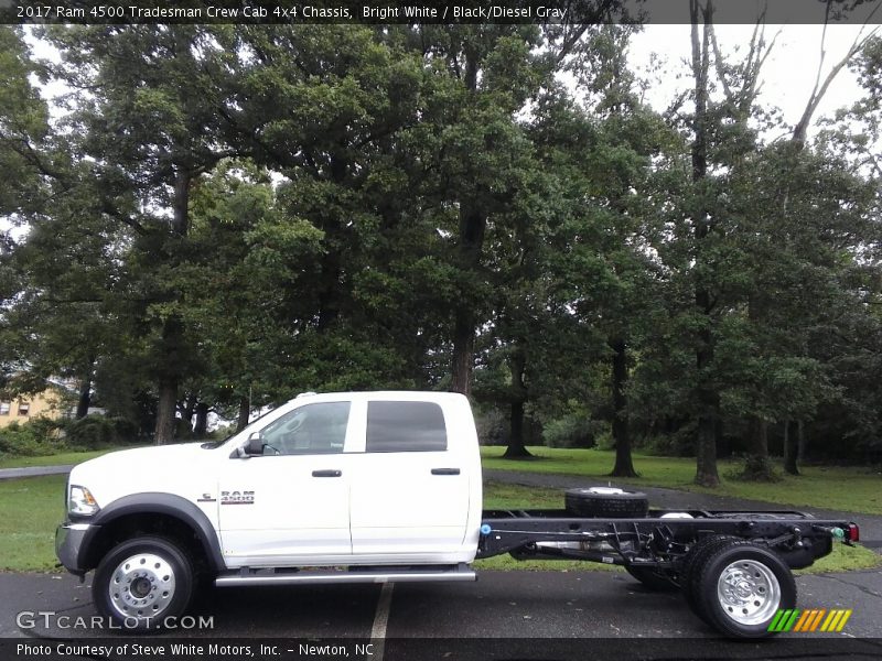 Bright White / Black/Diesel Gray 2017 Ram 4500 Tradesman Crew Cab 4x4 Chassis
