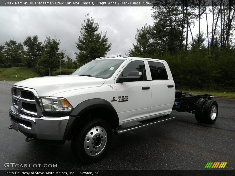 Bright White / Black/Diesel Gray 2017 Ram 4500 Tradesman Crew Cab 4x4 Chassis