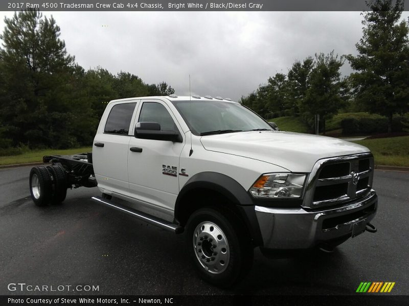 Bright White / Black/Diesel Gray 2017 Ram 4500 Tradesman Crew Cab 4x4 Chassis