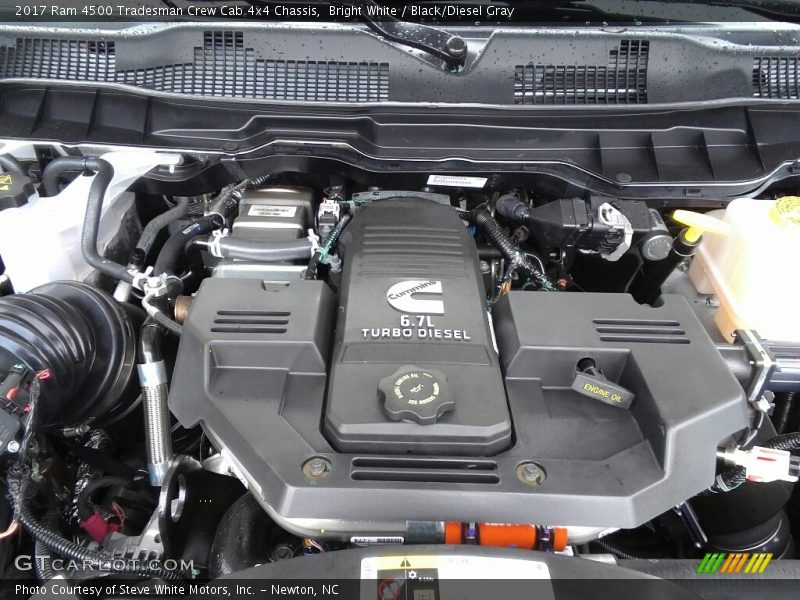 Bright White / Black/Diesel Gray 2017 Ram 4500 Tradesman Crew Cab 4x4 Chassis