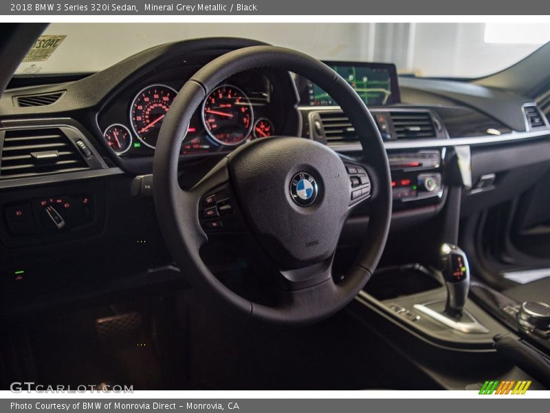 Mineral Grey Metallic / Black 2018 BMW 3 Series 320i Sedan