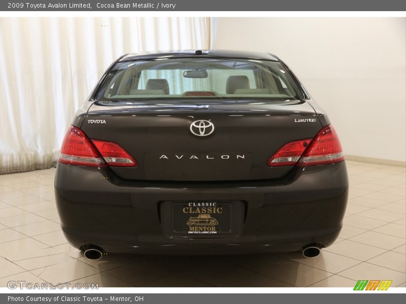 Cocoa Bean Metallic / Ivory 2009 Toyota Avalon Limited