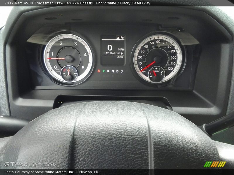Bright White / Black/Diesel Gray 2017 Ram 4500 Tradesman Crew Cab 4x4 Chassis
