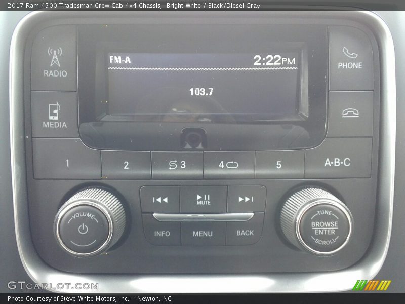 Bright White / Black/Diesel Gray 2017 Ram 4500 Tradesman Crew Cab 4x4 Chassis