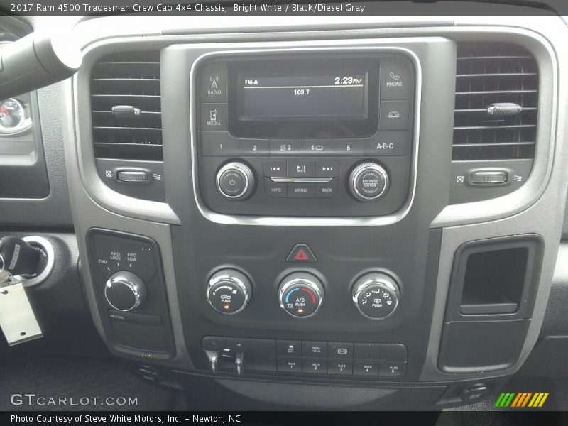 Bright White / Black/Diesel Gray 2017 Ram 4500 Tradesman Crew Cab 4x4 Chassis