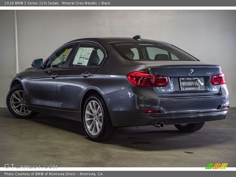 Mineral Grey Metallic / Black 2018 BMW 3 Series 320i Sedan
