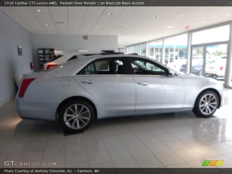 Radiant Silver Metallic / Jet Black/Jet Black Accents 2018 Cadillac CTS Luxury AWD