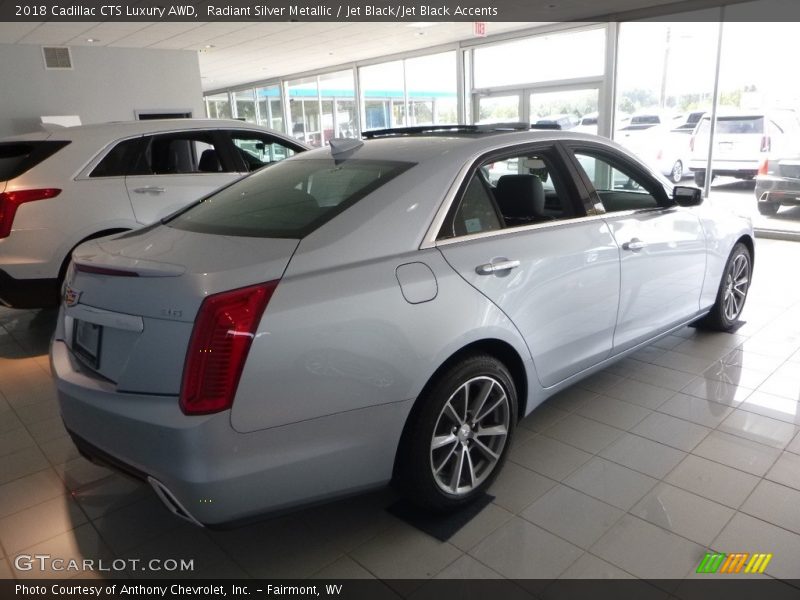 Radiant Silver Metallic / Jet Black/Jet Black Accents 2018 Cadillac CTS Luxury AWD