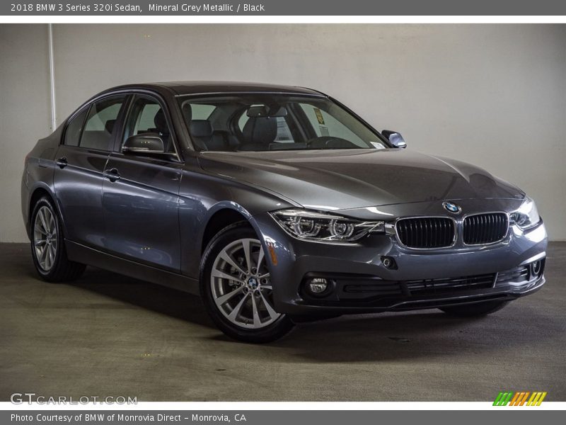 Mineral Grey Metallic / Black 2018 BMW 3 Series 320i Sedan