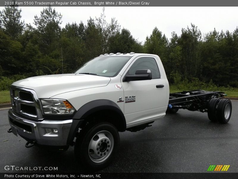 Bright White / Black/Diesel Gray 2018 Ram 5500 Tradesman Regular Cab Chassis