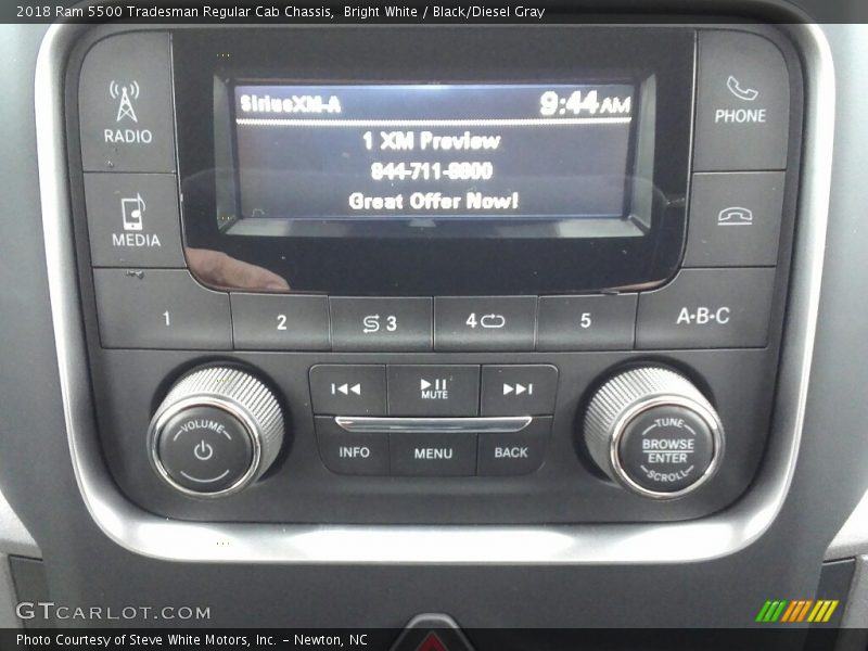 Bright White / Black/Diesel Gray 2018 Ram 5500 Tradesman Regular Cab Chassis