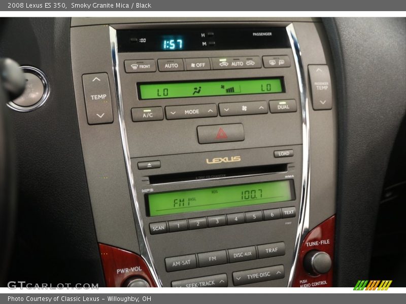 Smoky Granite Mica / Black 2008 Lexus ES 350
