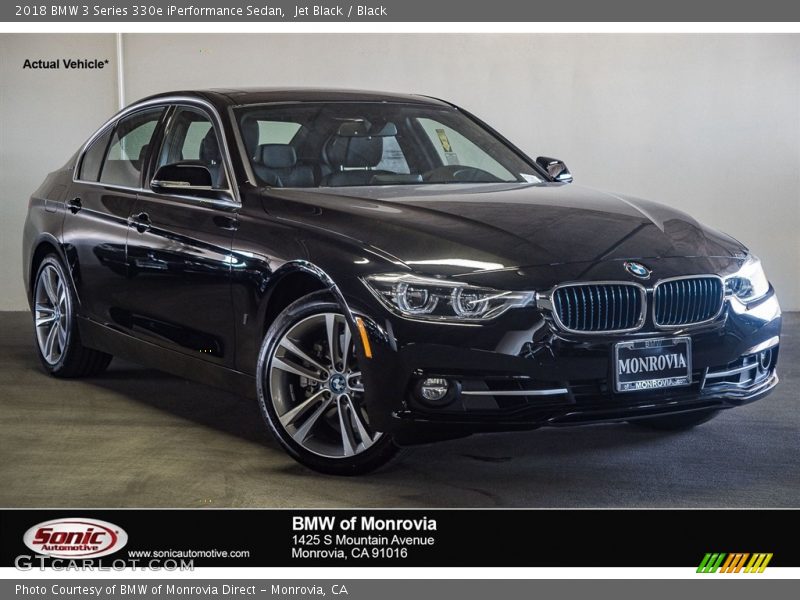Jet Black / Black 2018 BMW 3 Series 330e iPerformance Sedan