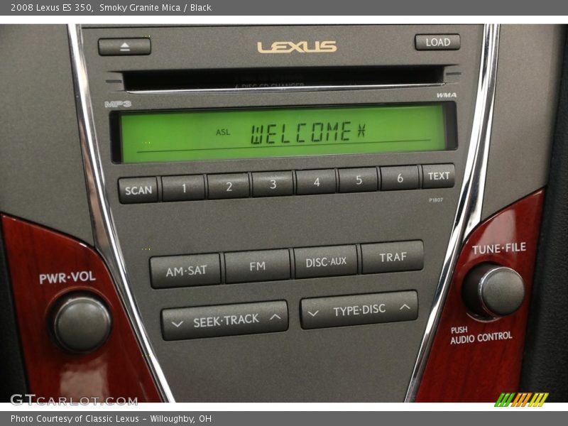 Smoky Granite Mica / Black 2008 Lexus ES 350