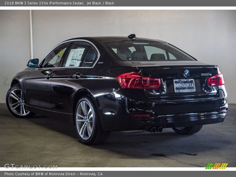 Jet Black / Black 2018 BMW 3 Series 330e iPerformance Sedan