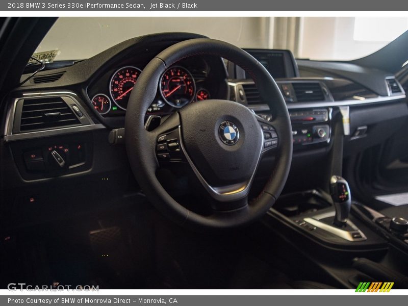 Jet Black / Black 2018 BMW 3 Series 330e iPerformance Sedan